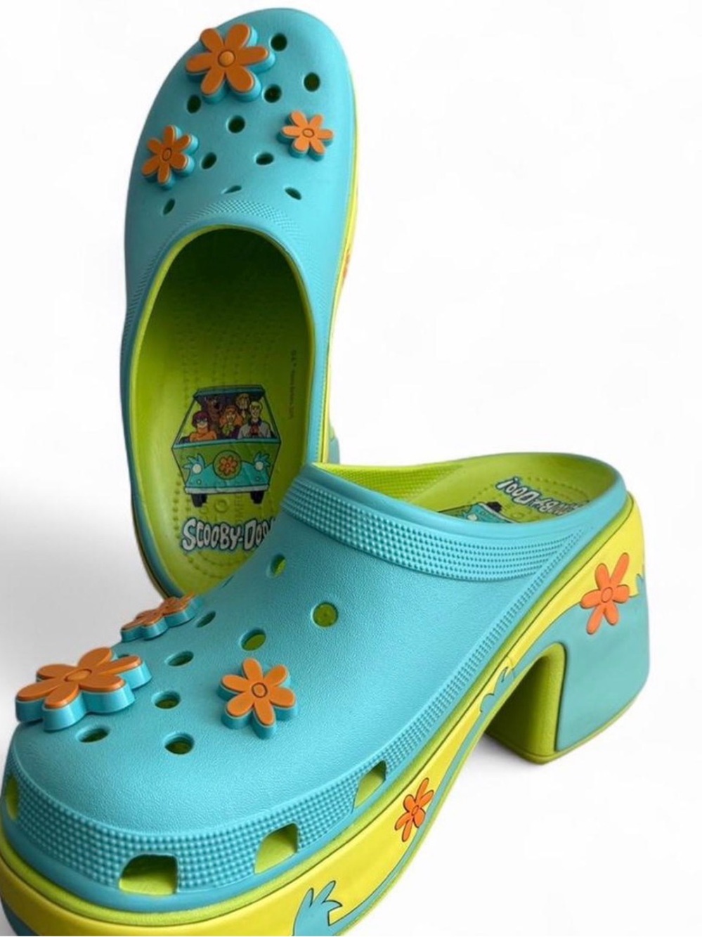 RARE Scooby Doo Siren Clogs Crocs from The Mystery Machine 210107-3TX Sz 11